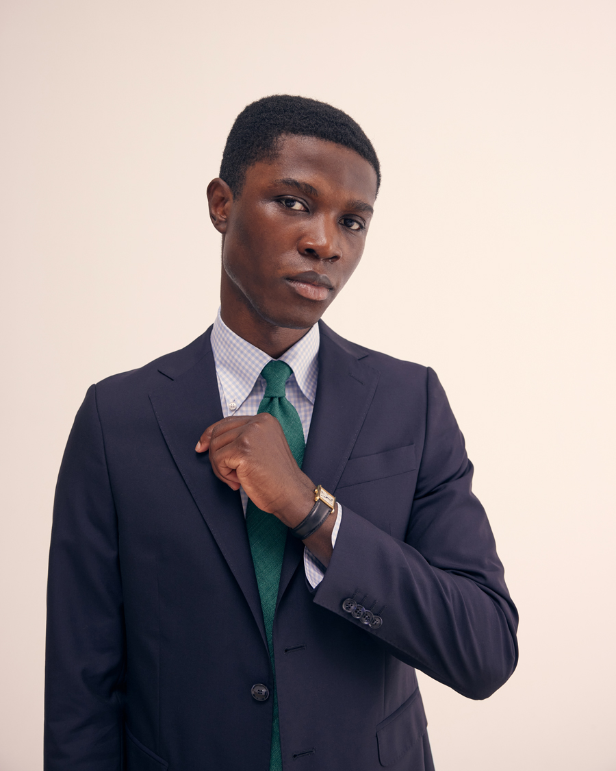 Homme | Cravates | Drake's | Drake'sSilk Tussah Handrolled TieGreen