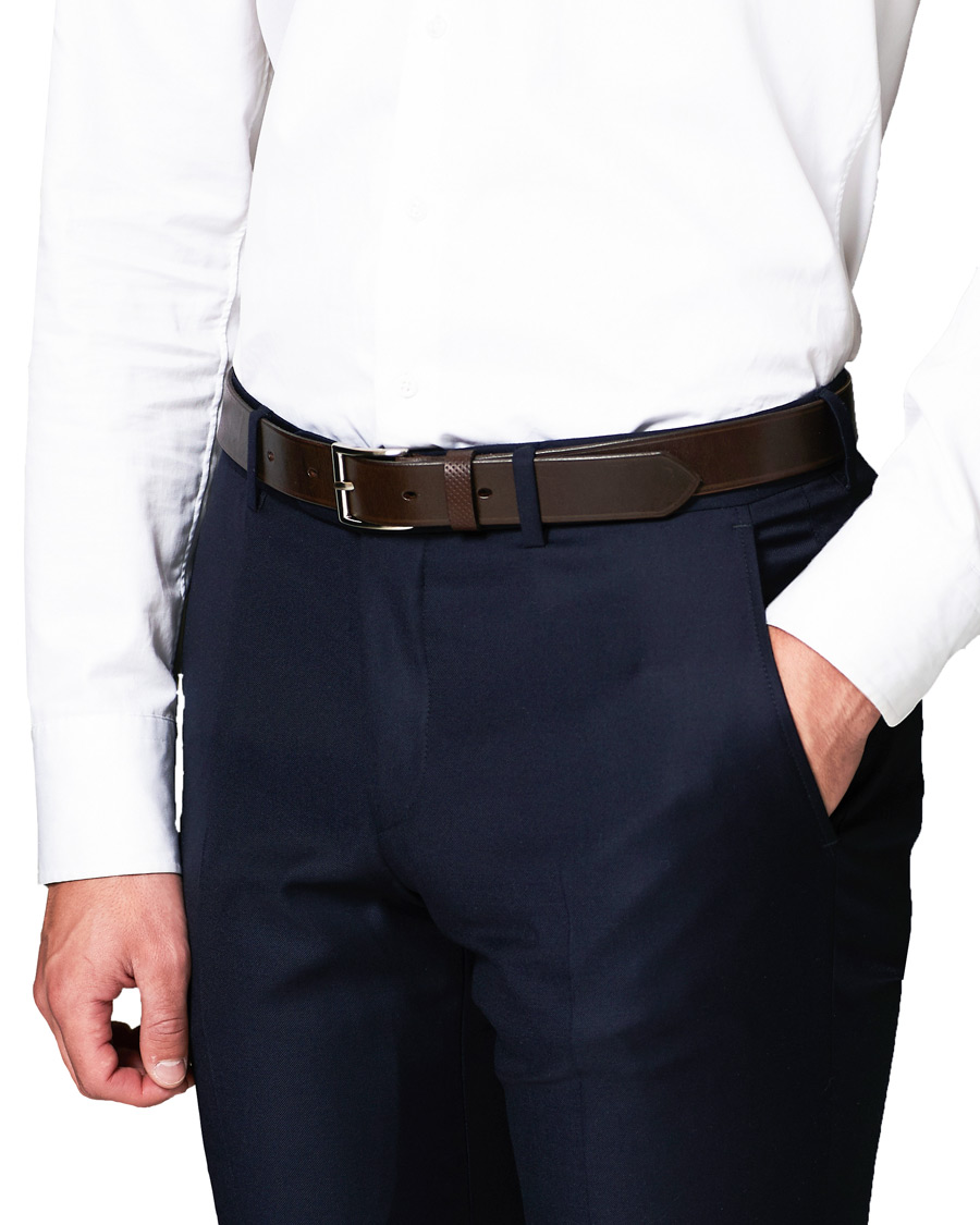 Homme | Tärnsjö Garveri Leather Belt 3cm Dark Brown | Tärnsjö Garveri | Leather Belt 3cm Dark Brown