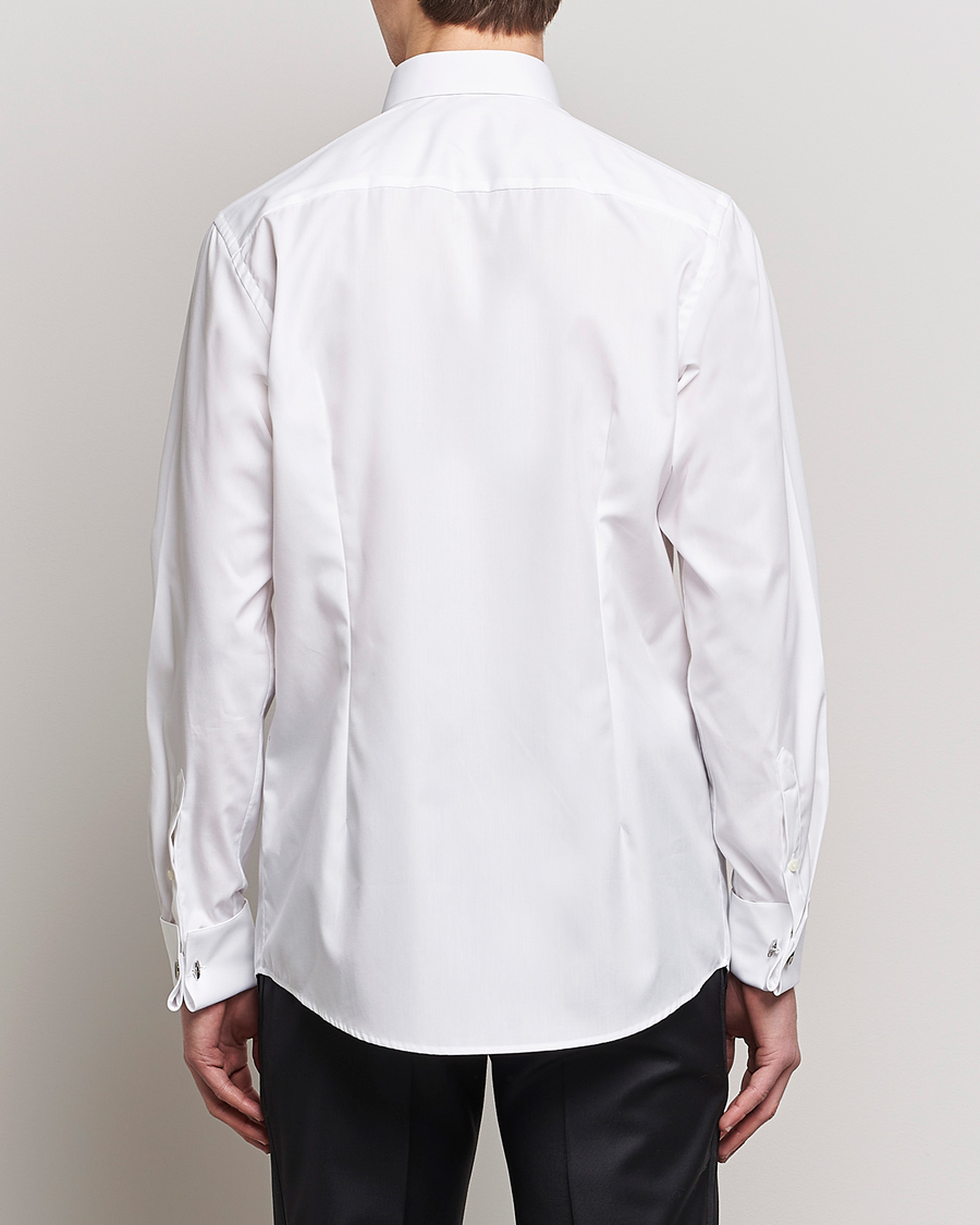 Homme | Chemises | Eton | Custom Fit Tuxedo Shirt Black Ribbon White