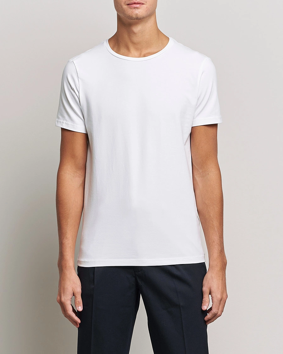 Homme |  | Bread & Boxers | 2-Pack Crew Neck Tee White