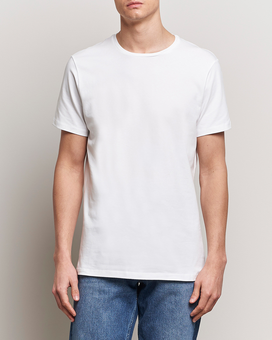 Homme |  | Bread & Boxers | 2-Pack Crew Neck Tee White