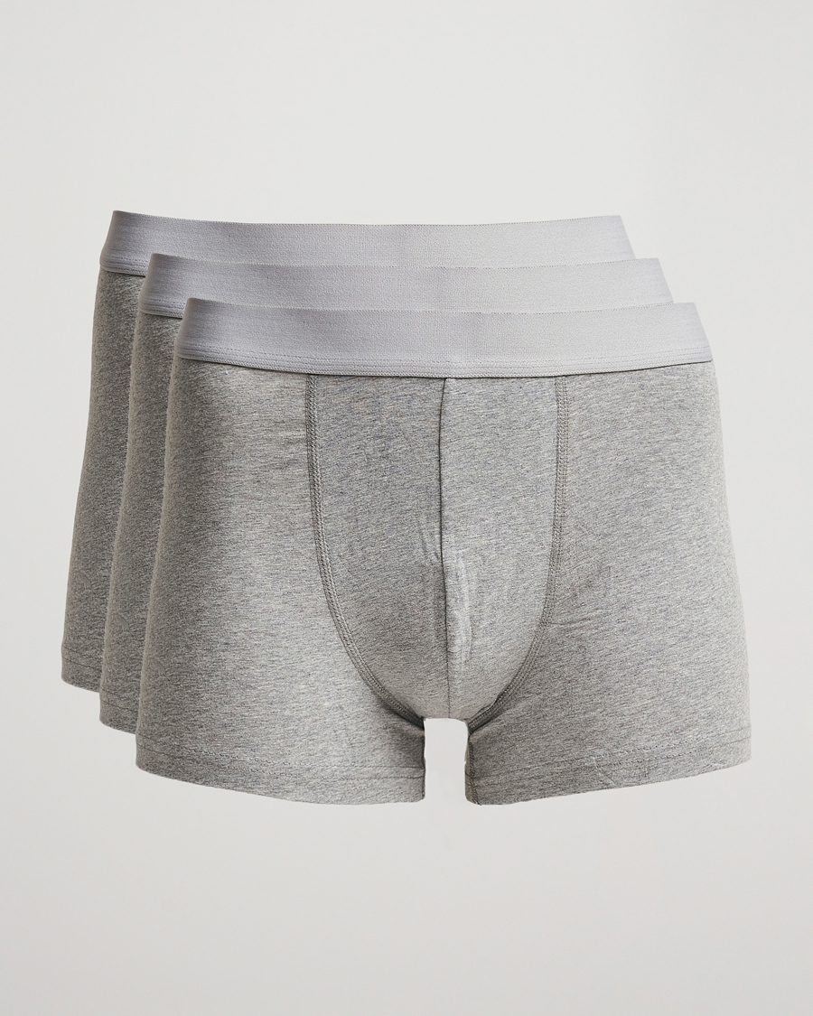 Homme | Sous-Vêtements Et Chaussettes | Bread & Boxers | 3-Pack Boxer Brief Grey Melange