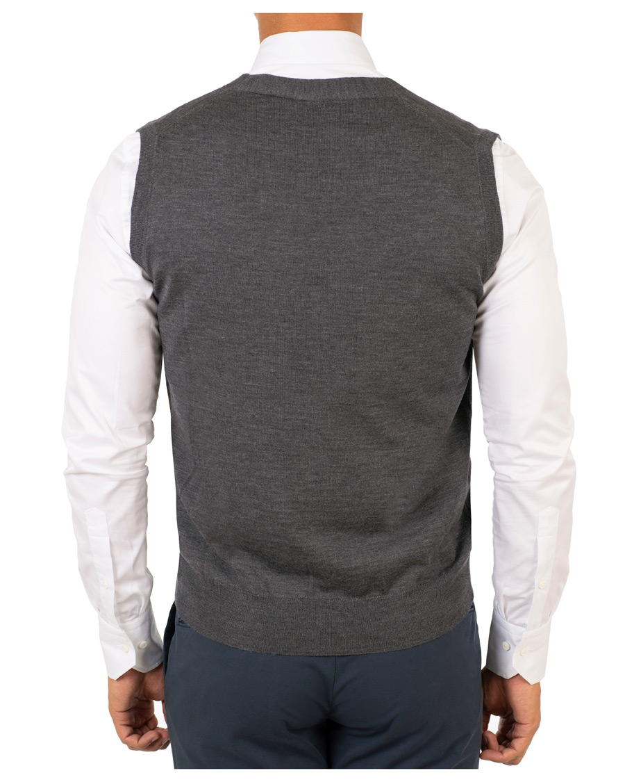 Homme | Pulls Et Tricots | Canali | Merino Wool Gilet Grey