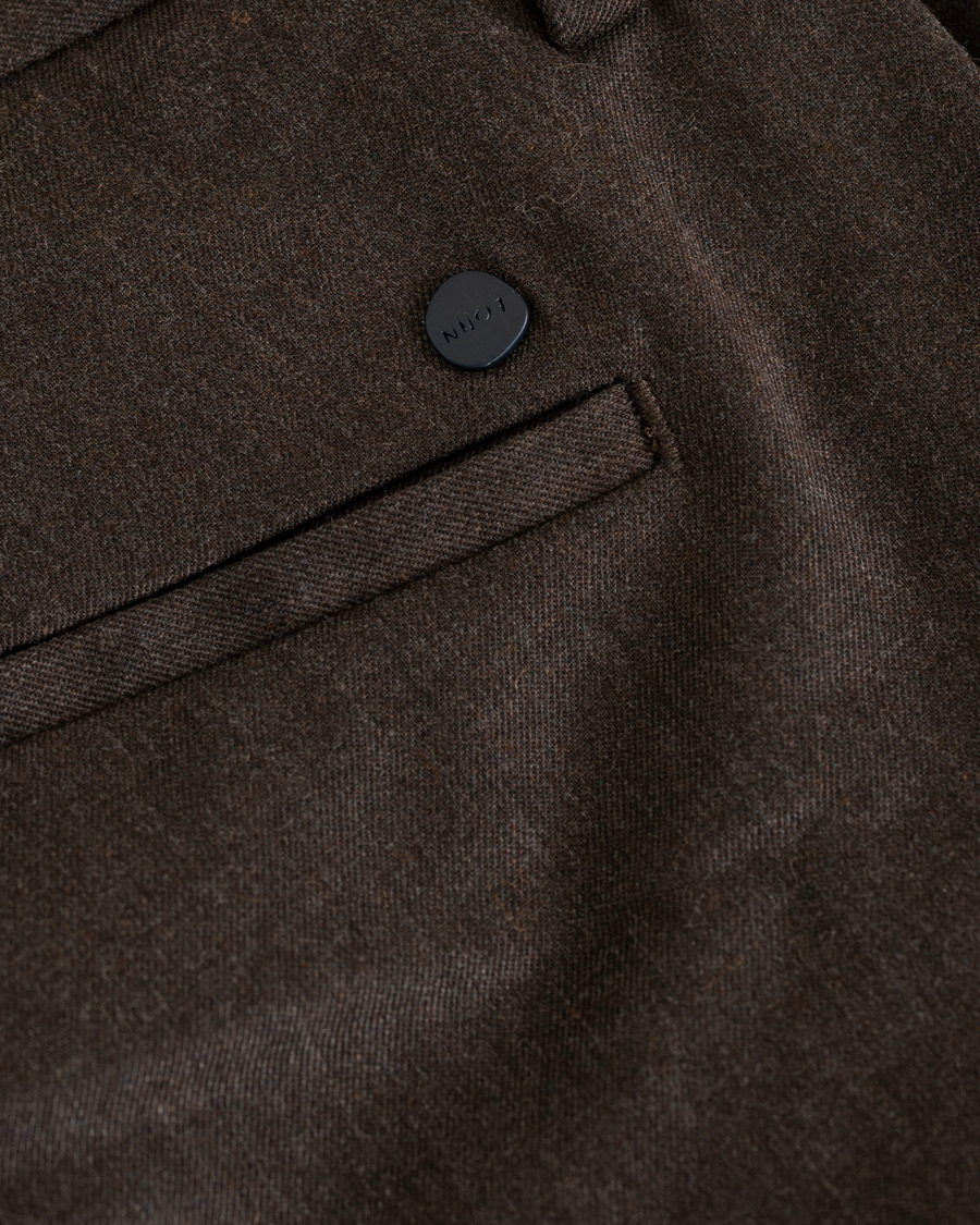 Homme | Pantalons | NN07 | New Theo 1249 Wool Trousers Brown