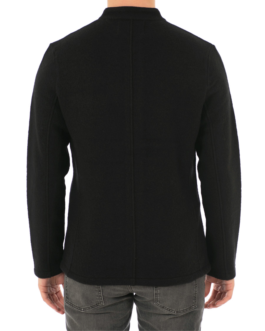 Homme | Manteaux Et Vestes | NN07 | Oswald Wool Stand Up Collar Overshirt Black