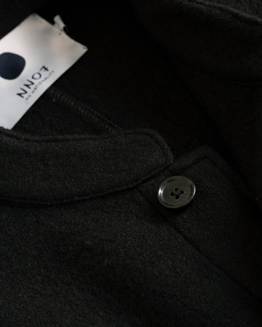 Homme | Manteaux Et Vestes | NN07 | Oswald Wool Stand Up Collar Overshirt Black