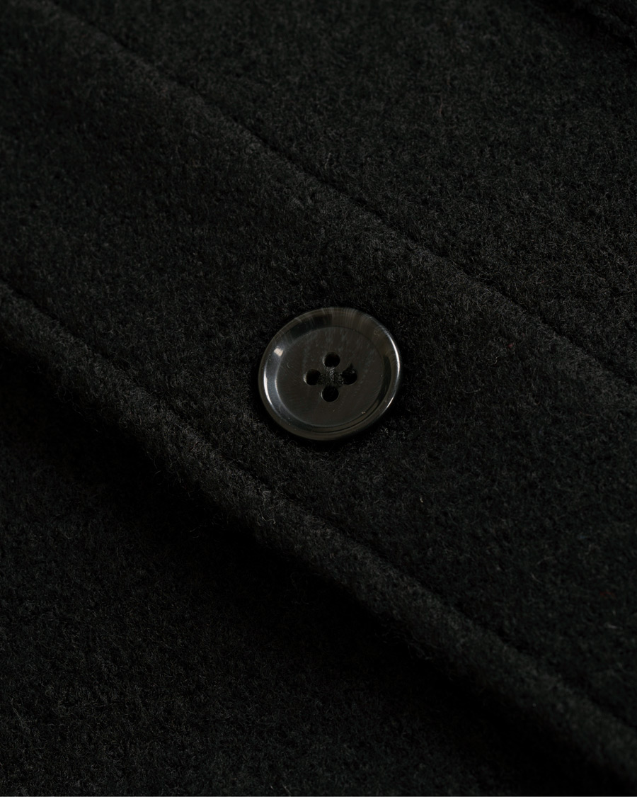 Homme | Manteaux Et Vestes | NN07 | Oswald Wool Stand Up Collar Overshirt Black