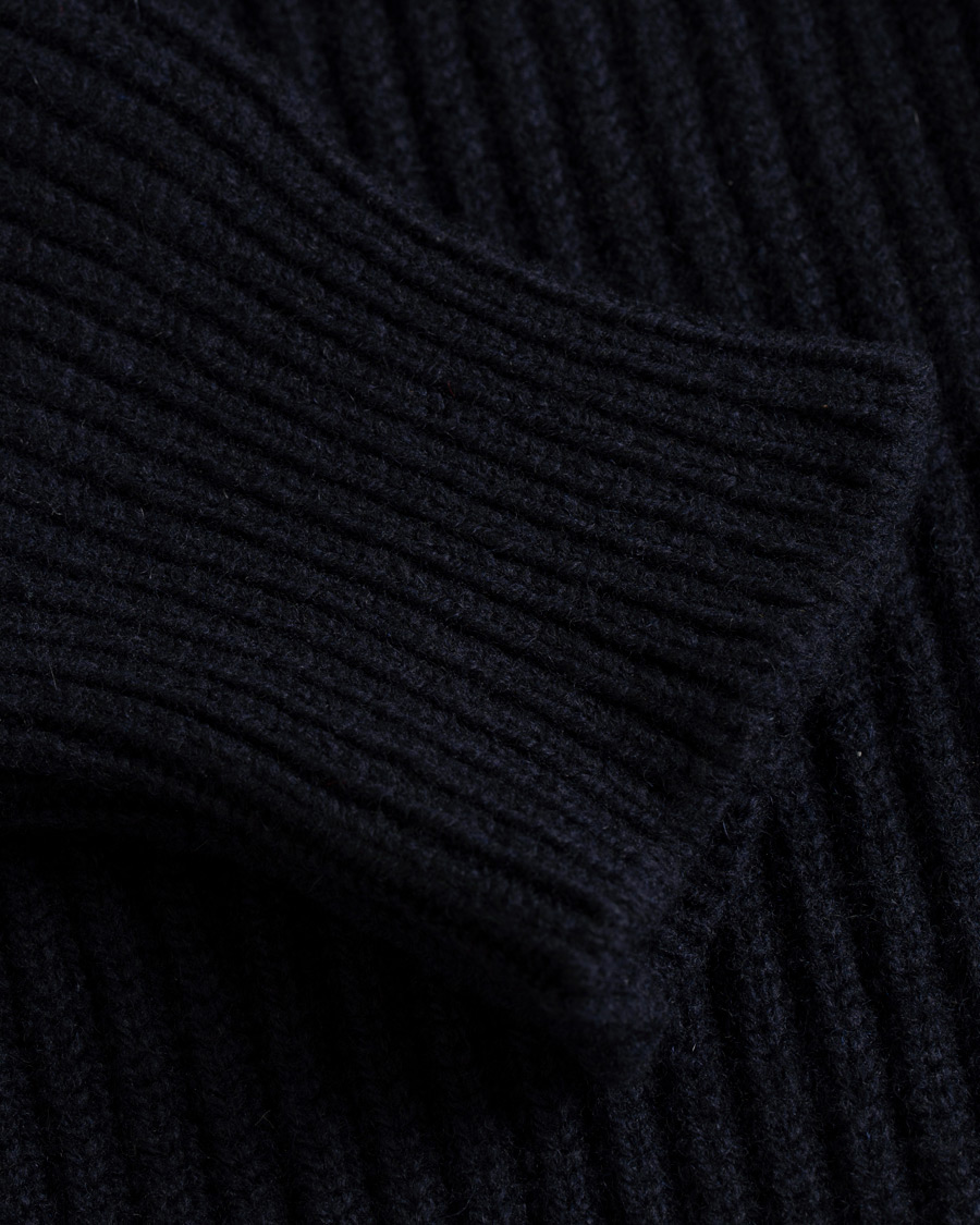 Homme | Pulls Et Tricots | Drake's | Lambswool Shawl Cardigan Navy