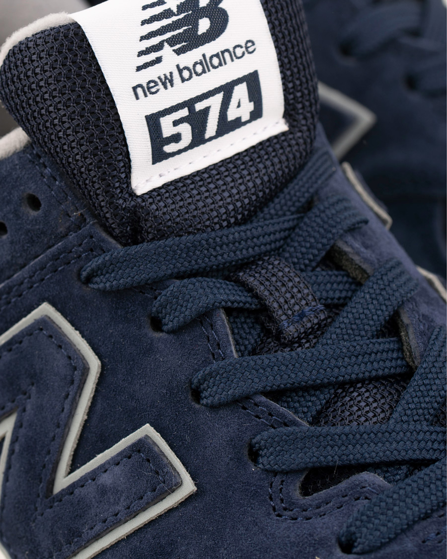 Homme | New Balance 574 Running Sneaker Navy Suede | New Balance | 574 Running Sneaker Navy Suede