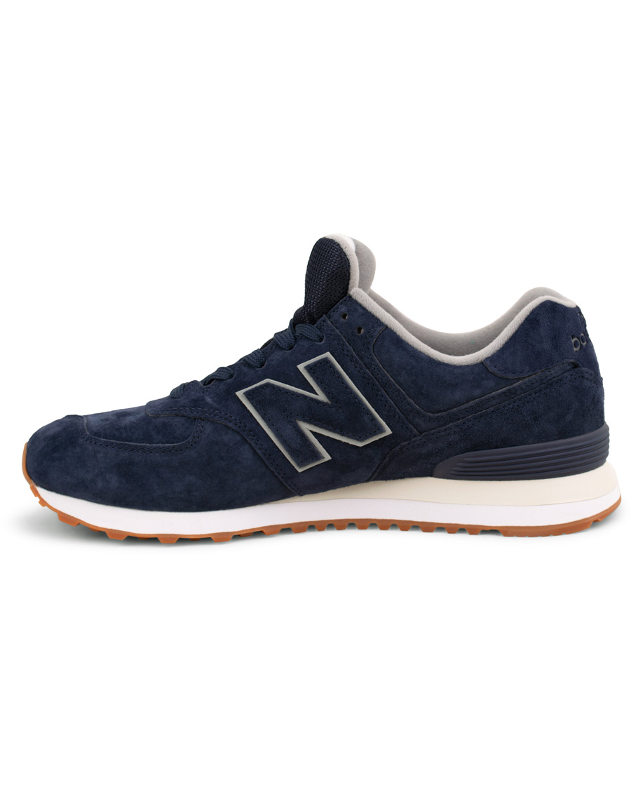 Homme | New Balance 574 Running Sneaker Navy Suede | New Balance | 574 Running Sneaker Navy Suede