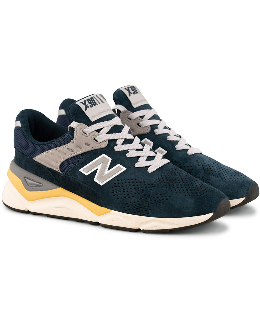 Homme | New Balance X90 Running Sneaker Navy Suede | New Balance | X90 Running Sneaker Navy Suede