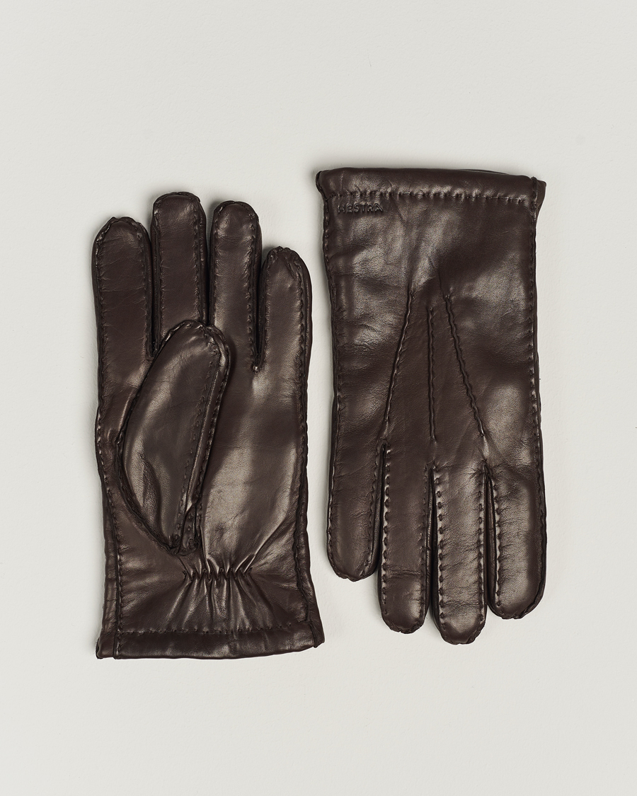 Homme | Gants | Hestra | George Lambskin Hairsheep Glove Espresso