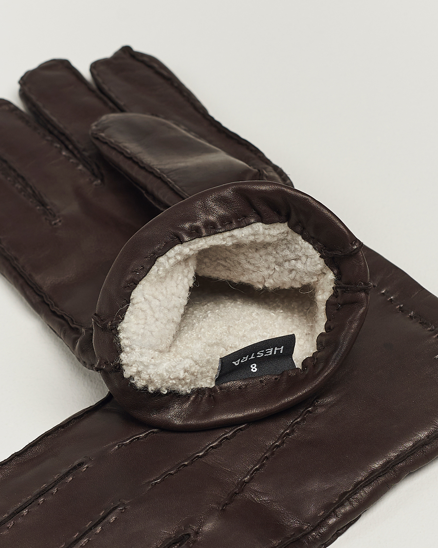 Homme | Sections | Hestra | George Lambskin Hairsheep Glove Espresso
