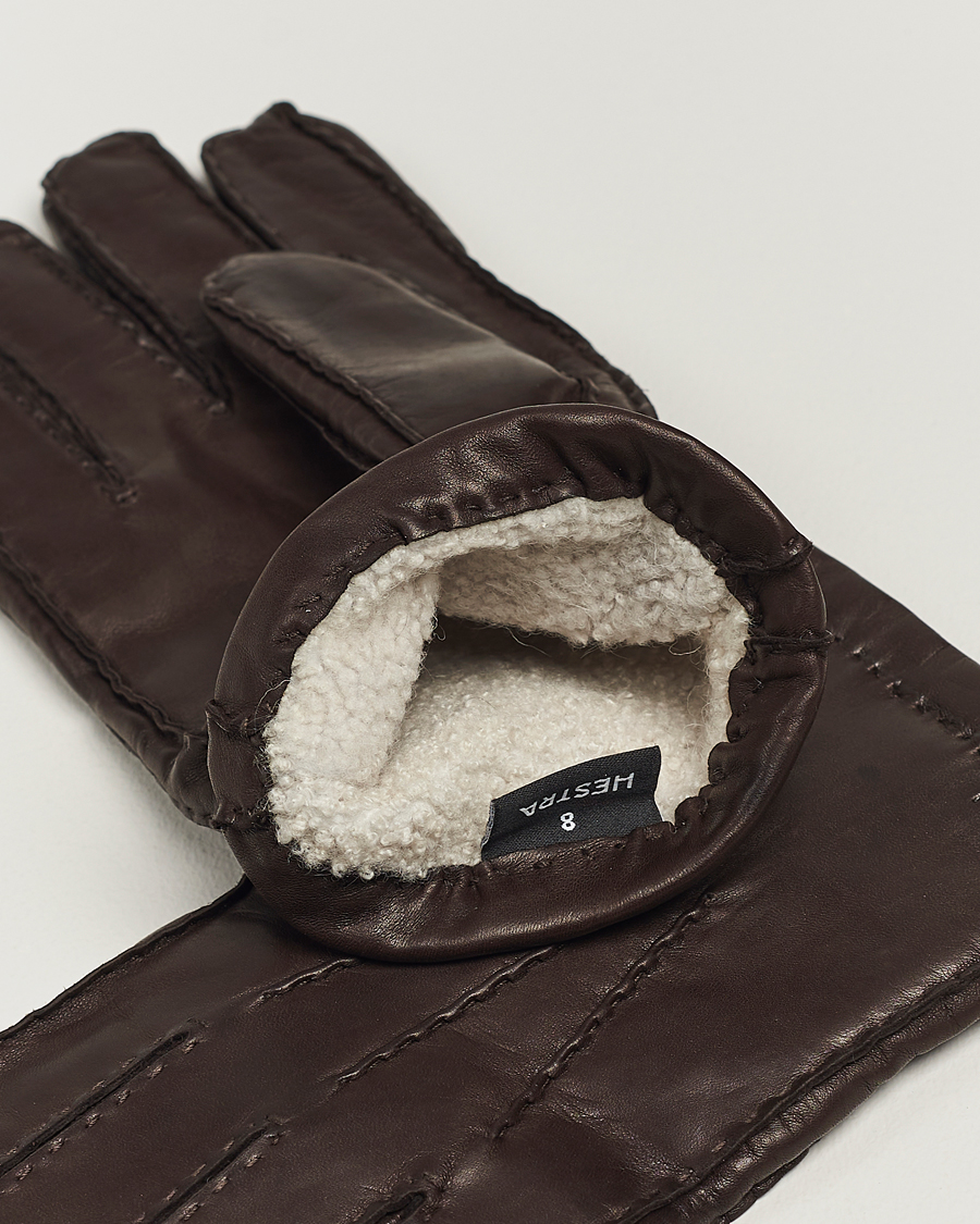 Homme | Gants | Hestra | George Lambskin Hairsheep Glove Espresso