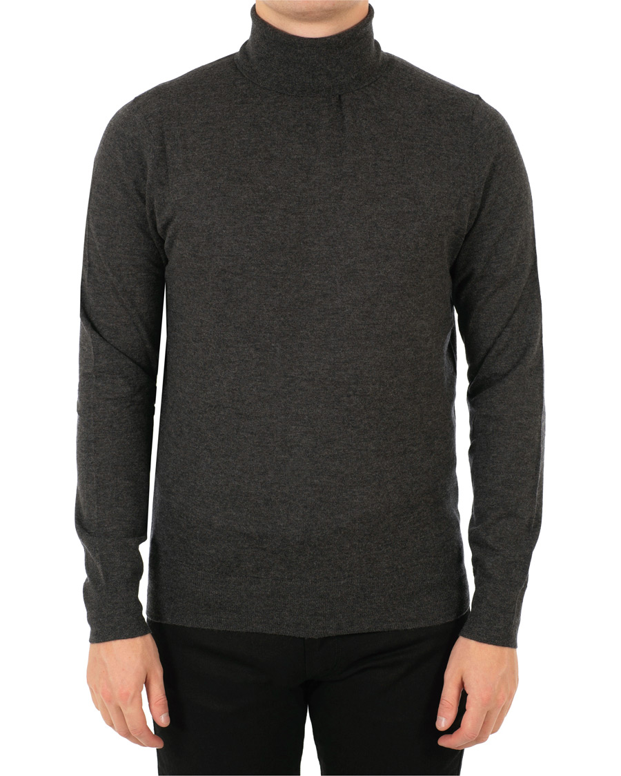 Homme | Pulls Et Tricots | Filippa K | Wool/Silk Rollneck Dark Grey Melange