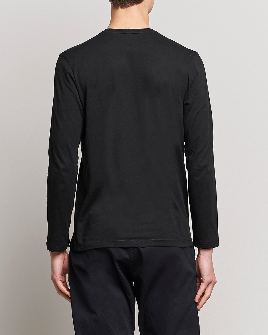 Homme | T-shirts | Lacoste | Long Sleeve Crew Neck T-Shirt Black