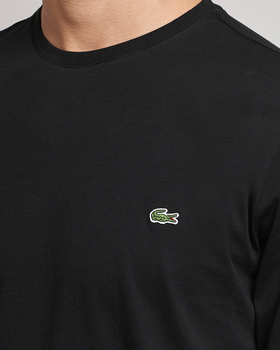 Homme | T-shirts | Lacoste | Long Sleeve Crew Neck T-Shirt Black