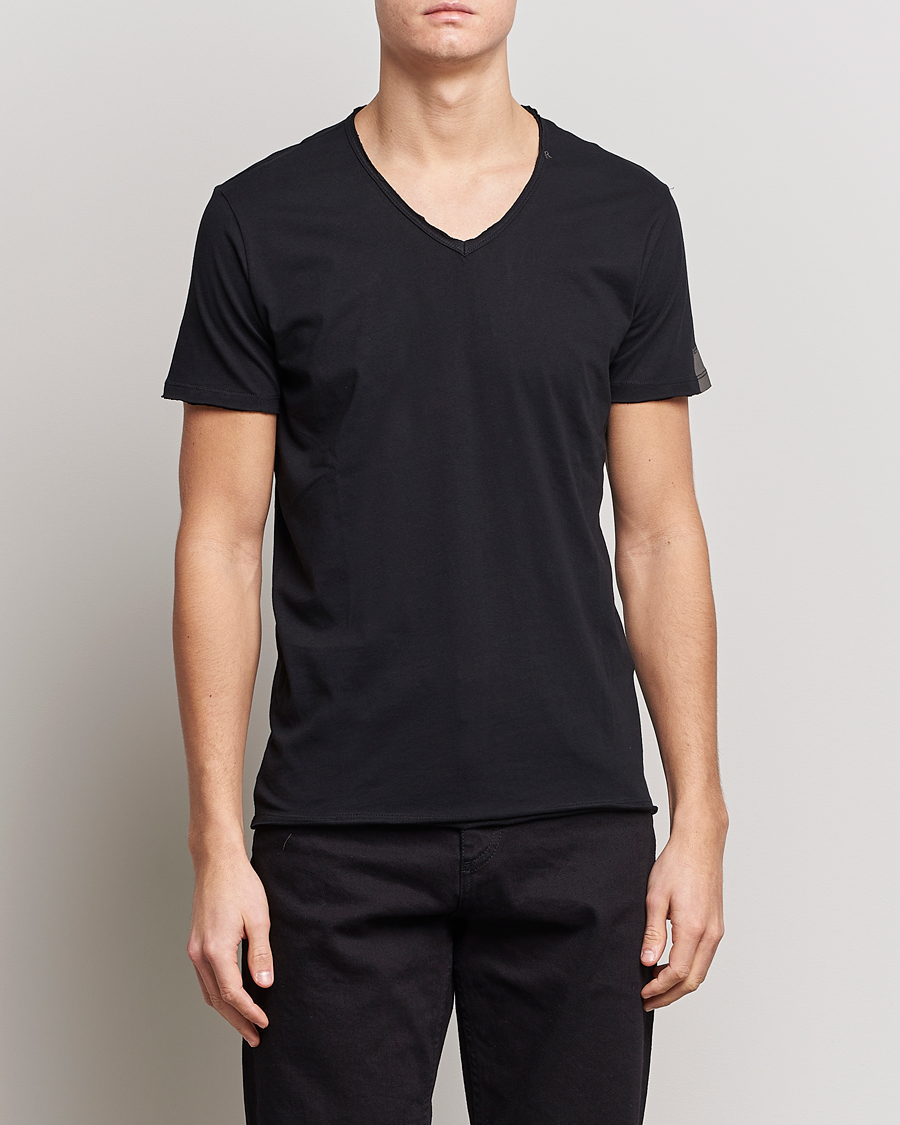 Homme | T-shirts À Manches Courtes | Replay | V-Neck Tee Black