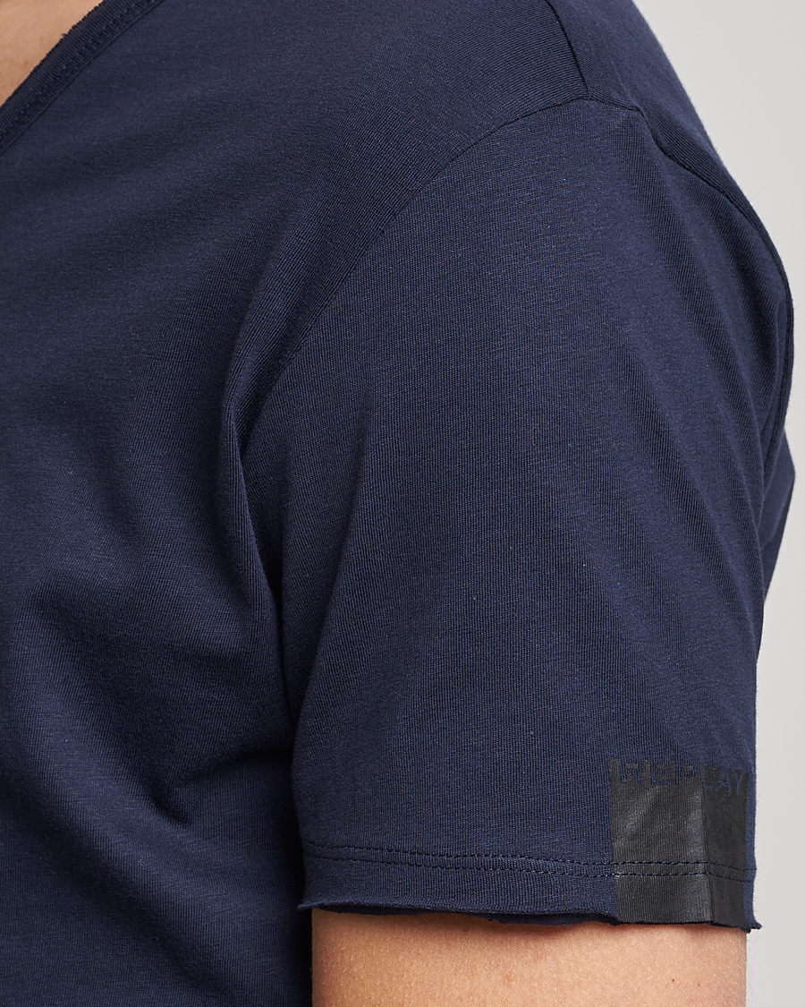 Homme | T-shirts | Replay | V-Neck Tee Navy