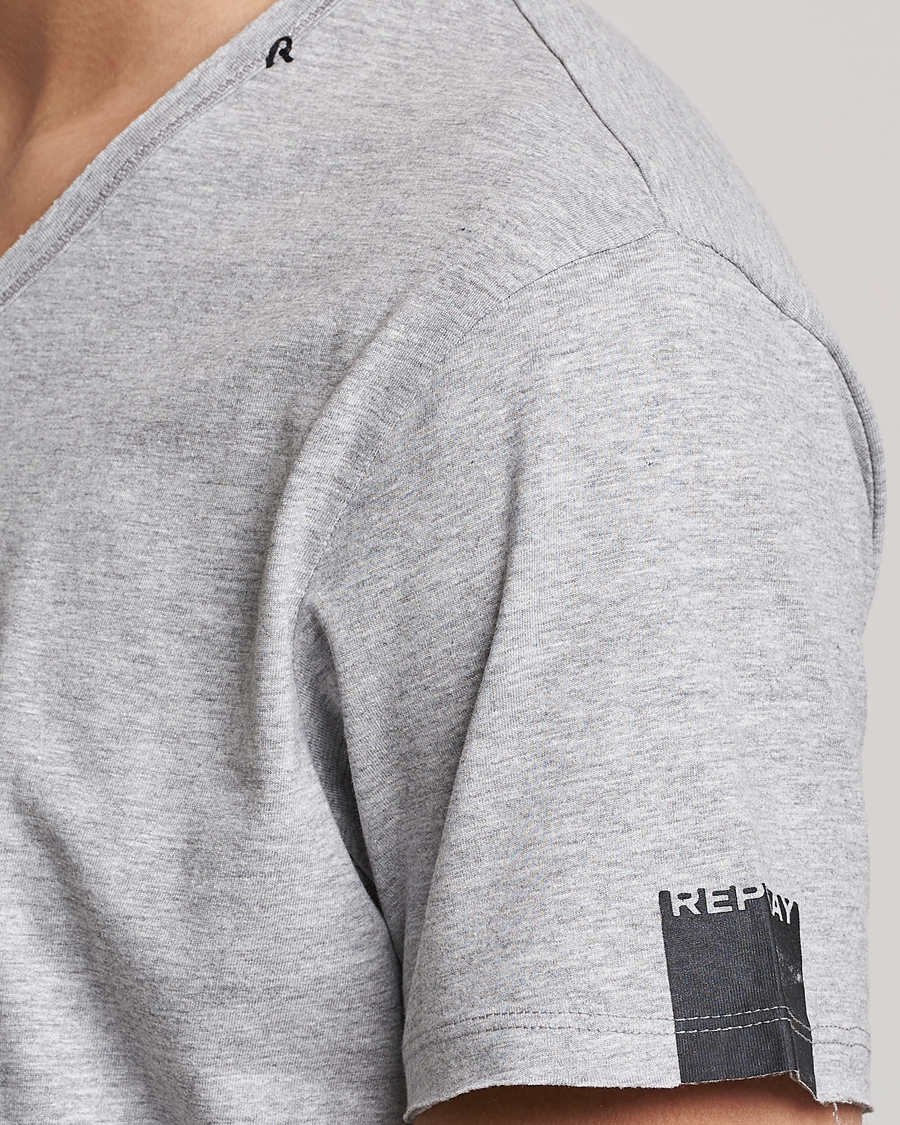 Homme | T-shirts | Replay | V-Neck Tee Grey