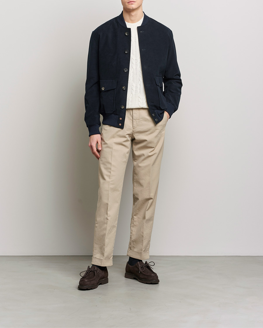 Homme | Manteaux Et Vestes | Private White V.C. | Moleskin Bomber Jacket Midnight