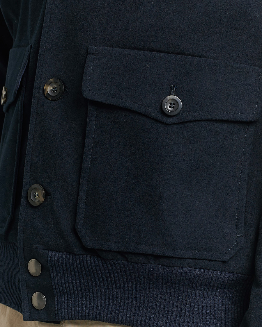 Homme | Manteaux Et Vestes | Private White V.C. | Moleskin Bomber Jacket Midnight