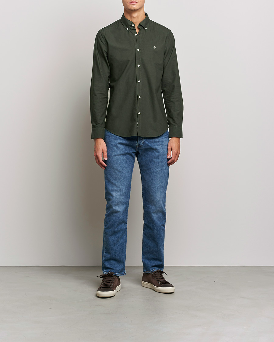 Homme | Chemises | Morris | Douglas Oxford Shirt Olive
