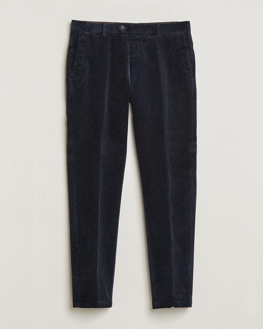Homme | Pantalons | Oscar Jacobson | Denz Corduroy Trousers Navy