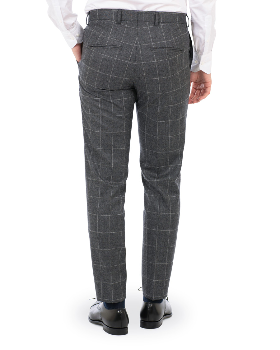 Homme | Costumes | Oscar Jacobson | Egel Super 120 Wool Vitale Barberis Check Suit Grey