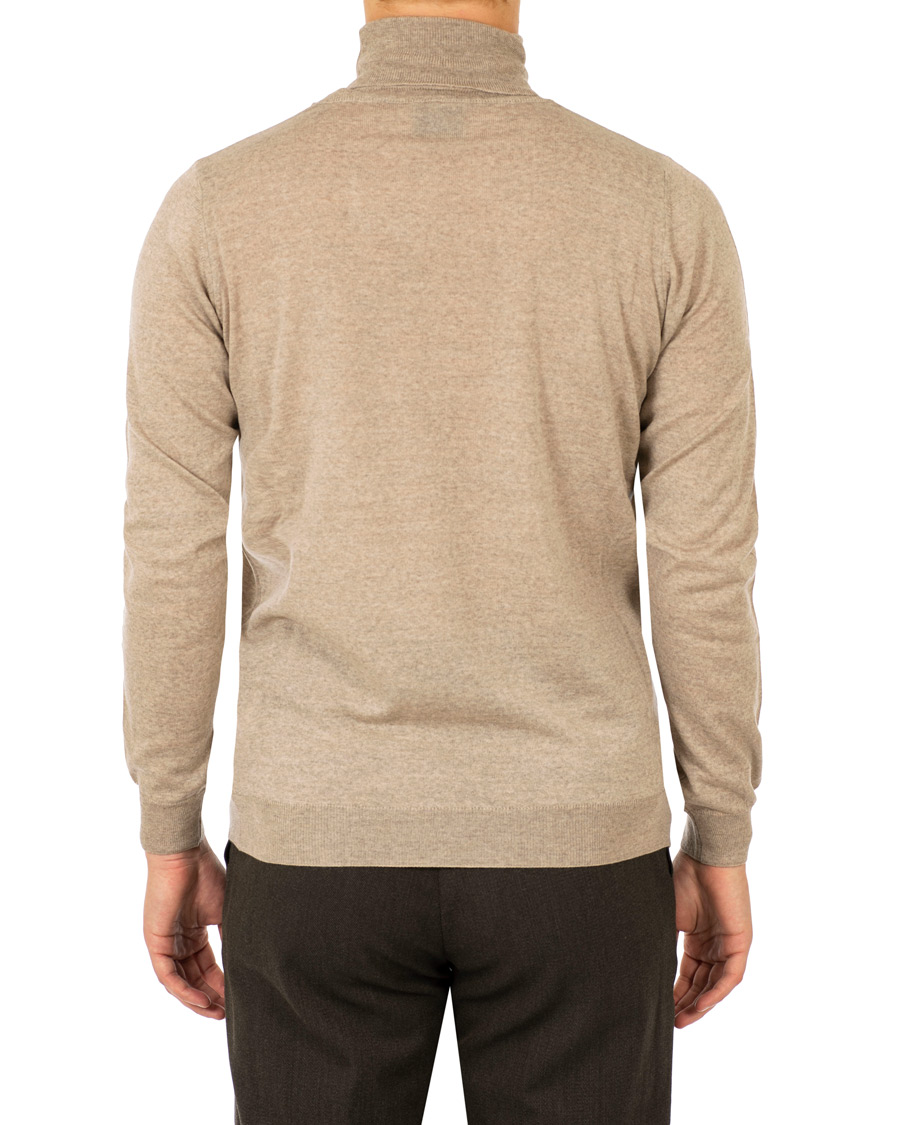 Homme | Pulls Et Tricots | Oscar Jacobson | Cole Extra Fine Merino Rollneck Beige