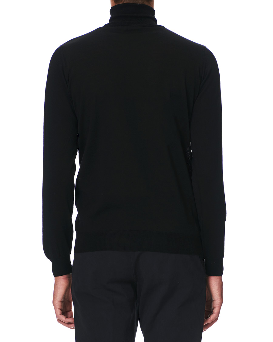 Homme | Pulls Et Tricots | Oscar Jacobson | Cole Extra Fine Merino Rollneck Black