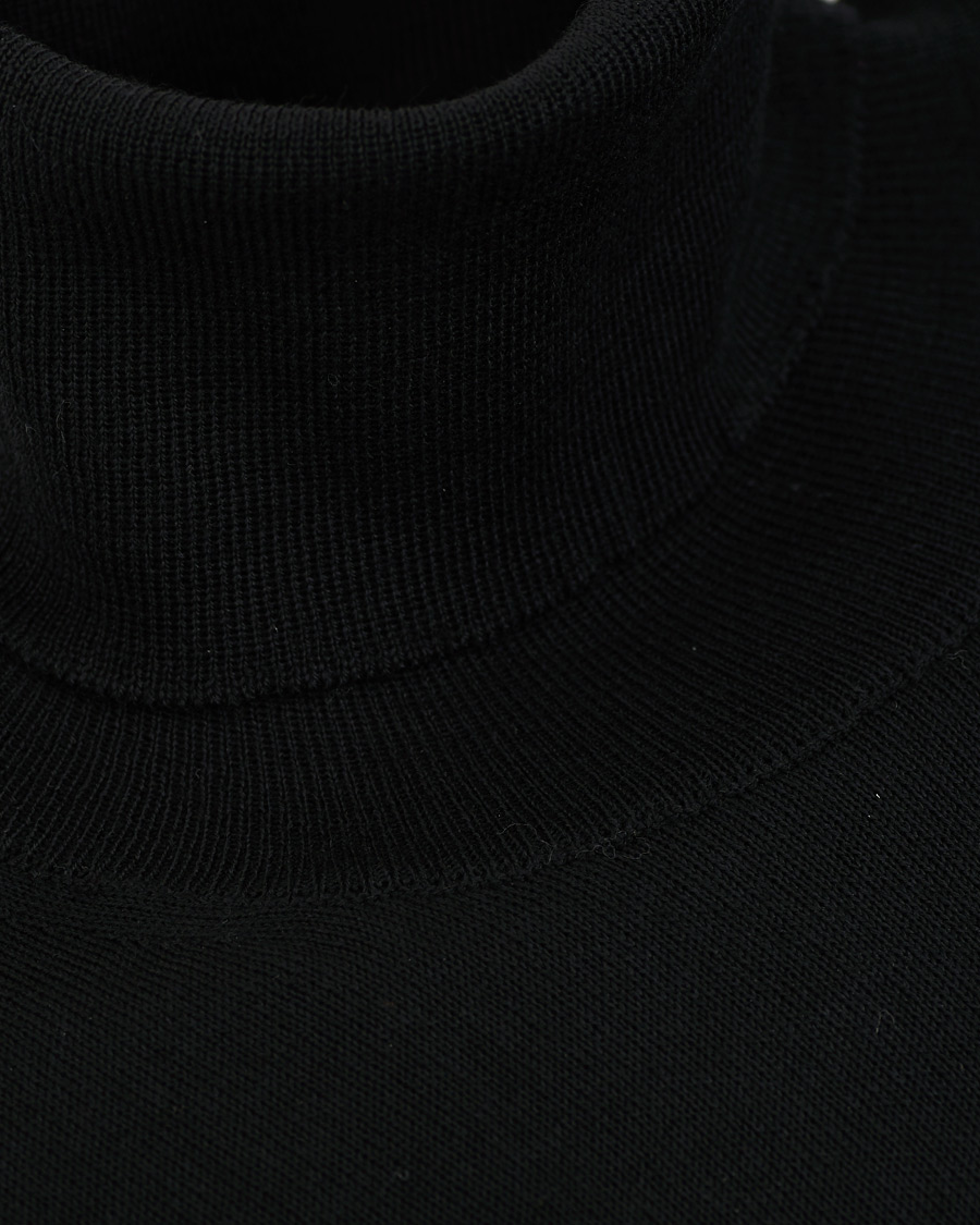 Homme | Pulls Et Tricots | Oscar Jacobson | Cole Extra Fine Merino Rollneck Black