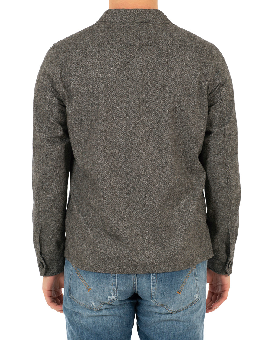 Homme | Manteaux Et Vestes | Oscar Jacobson | Helge Shirt Jacket Salt & Pepper