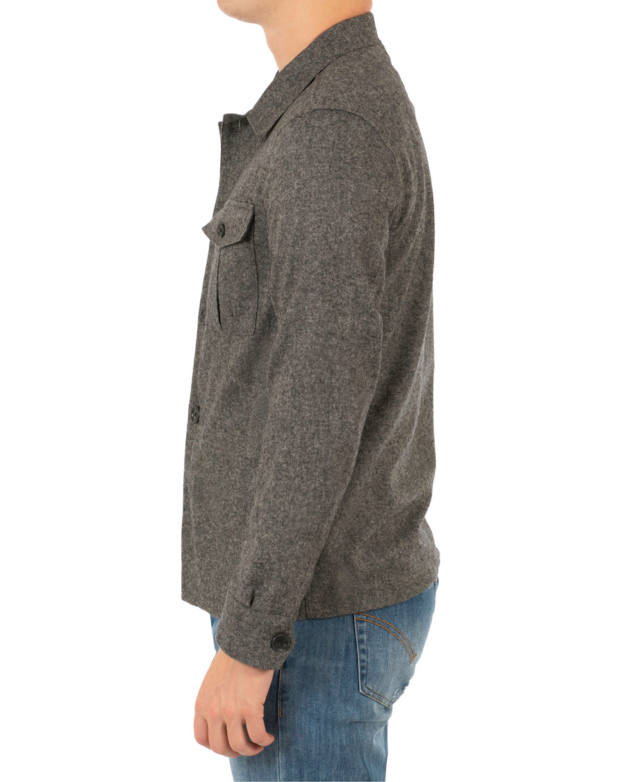 Homme | Manteaux Et Vestes | Oscar Jacobson | Helge Shirt Jacket Salt & Pepper