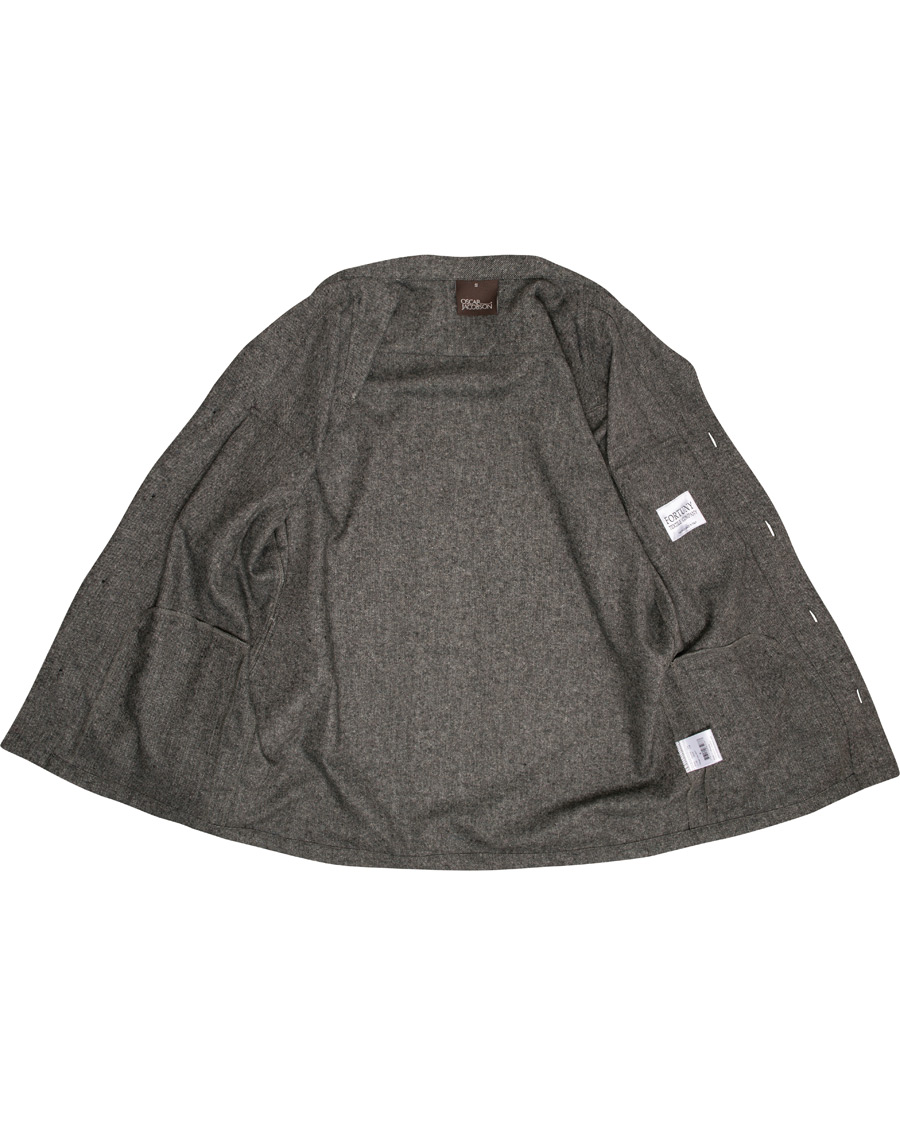Homme | Manteaux Et Vestes | Oscar Jacobson | Helge Shirt Jacket Salt & Pepper
