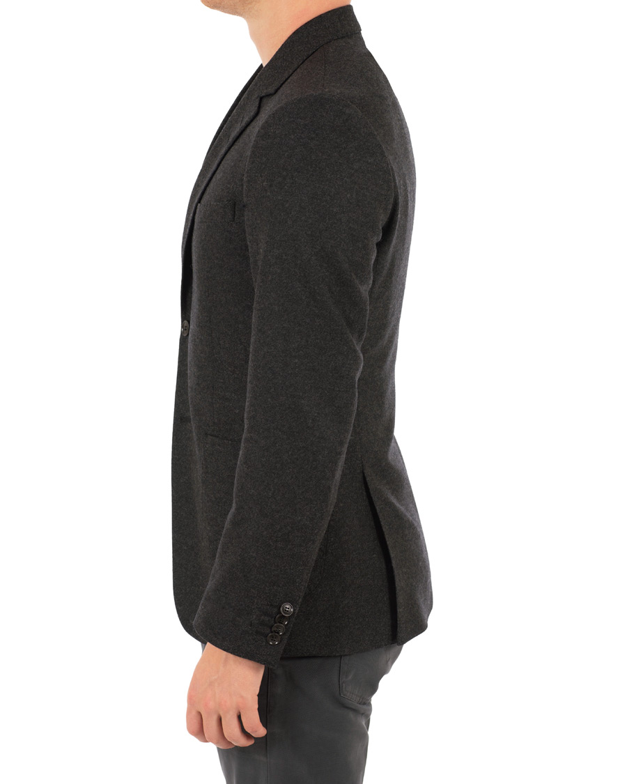 Homme | Blazers | Tiger of Sweden | Jamot Flannel Patch Pocket Blazer Dark Grey