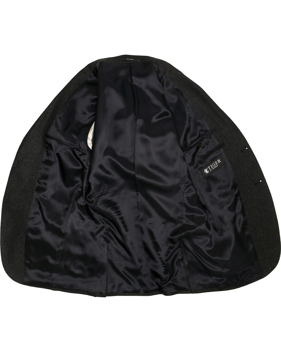 Homme | Blazers | Tiger of Sweden | Jamot Flannel Patch Pocket Blazer Dark Grey