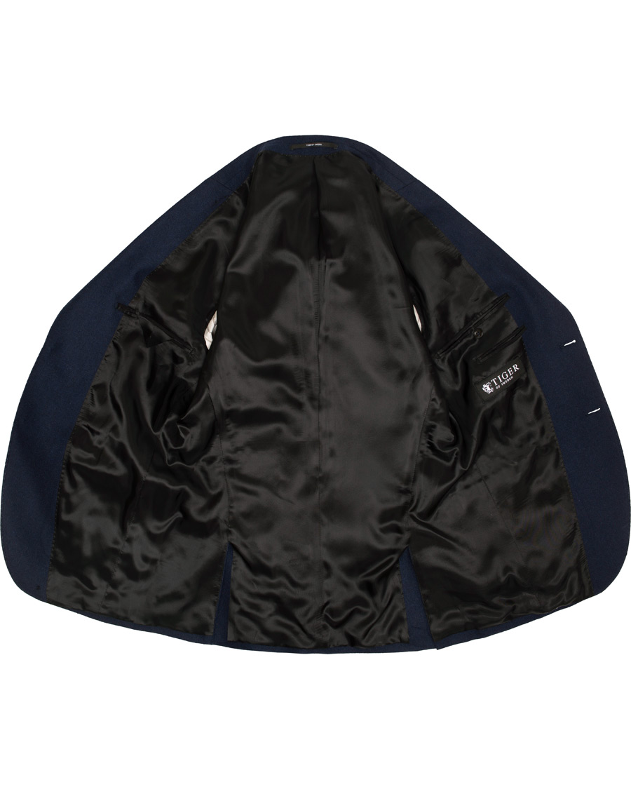 Homme | Blazers | Tiger of Sweden | Jamot Flannel Patch Pocket Blazer Navy