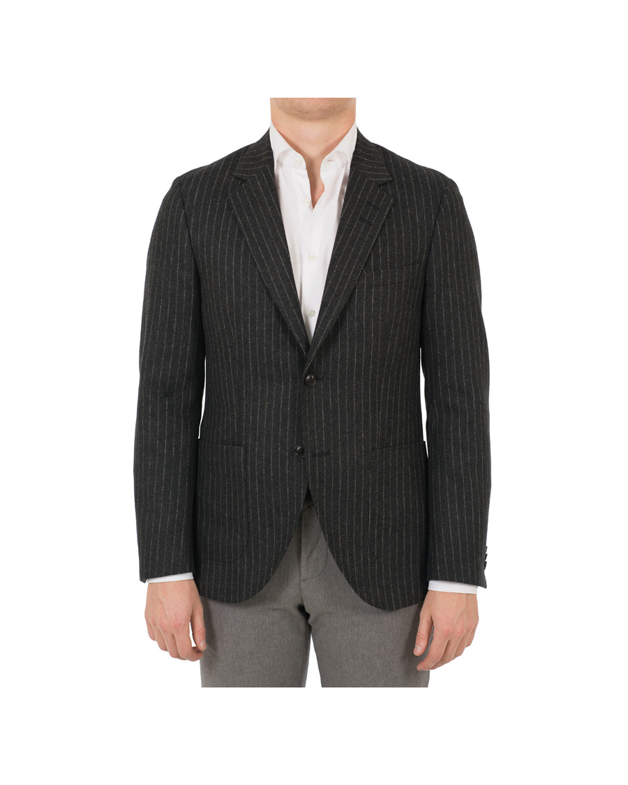 Homme | Blazers | Tiger of Sweden | Jamot Pinstripe Patch Pocket Blazer Dark Grey