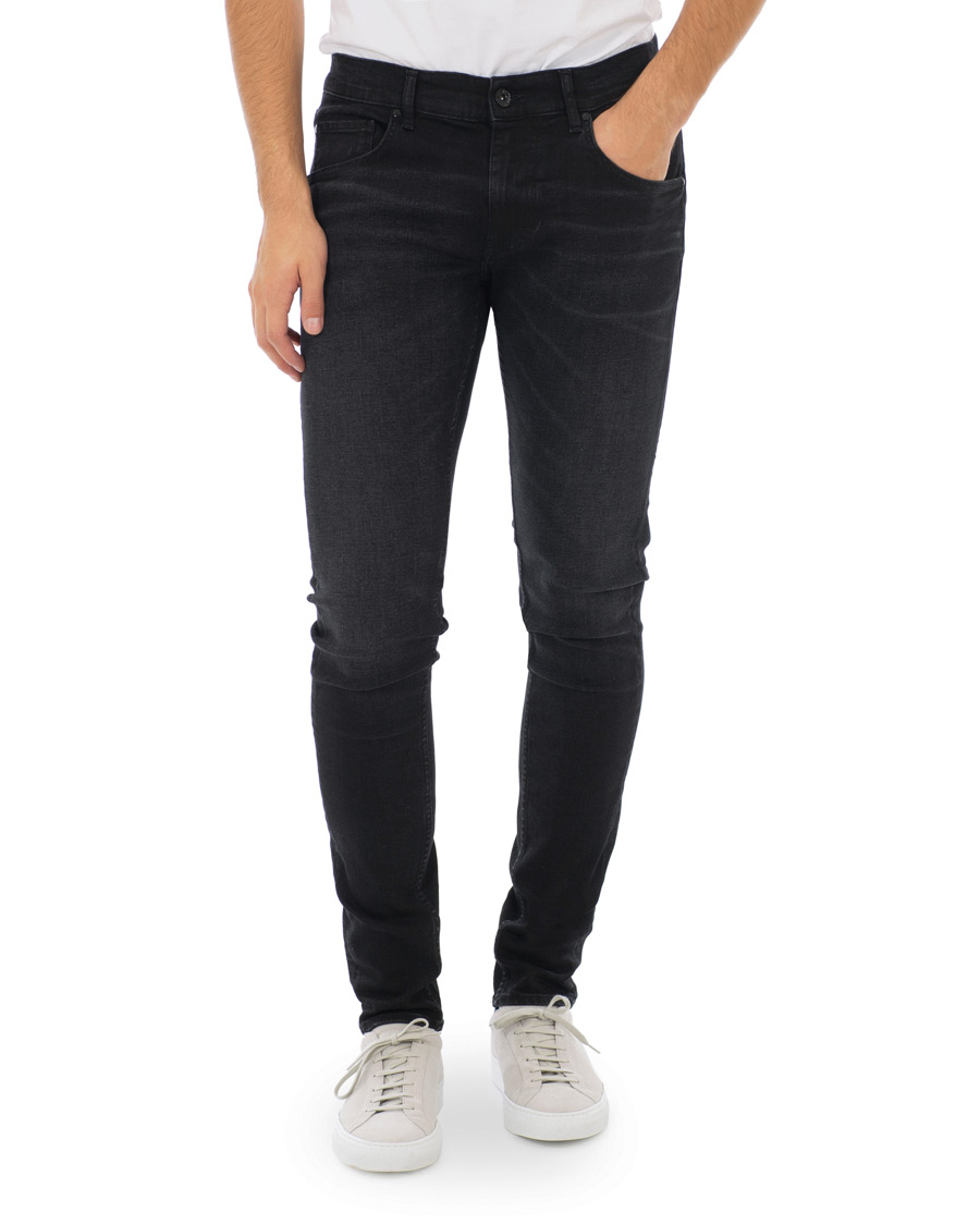 Homme | Jeans | Tiger of Sweden Jeans | Slim Gray Stretch Jeans Washed Black