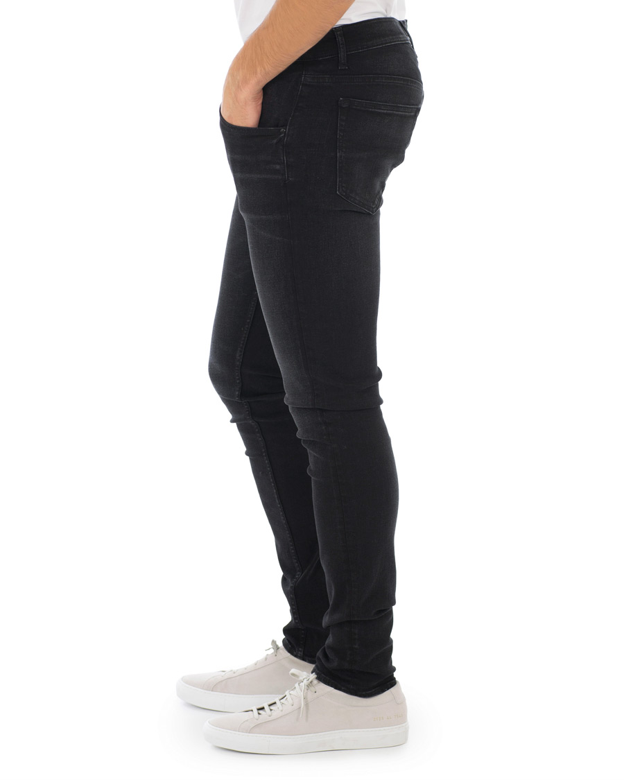 Homme | Jeans | Tiger of Sweden Jeans | Slim Gray Stretch Jeans Washed Black
