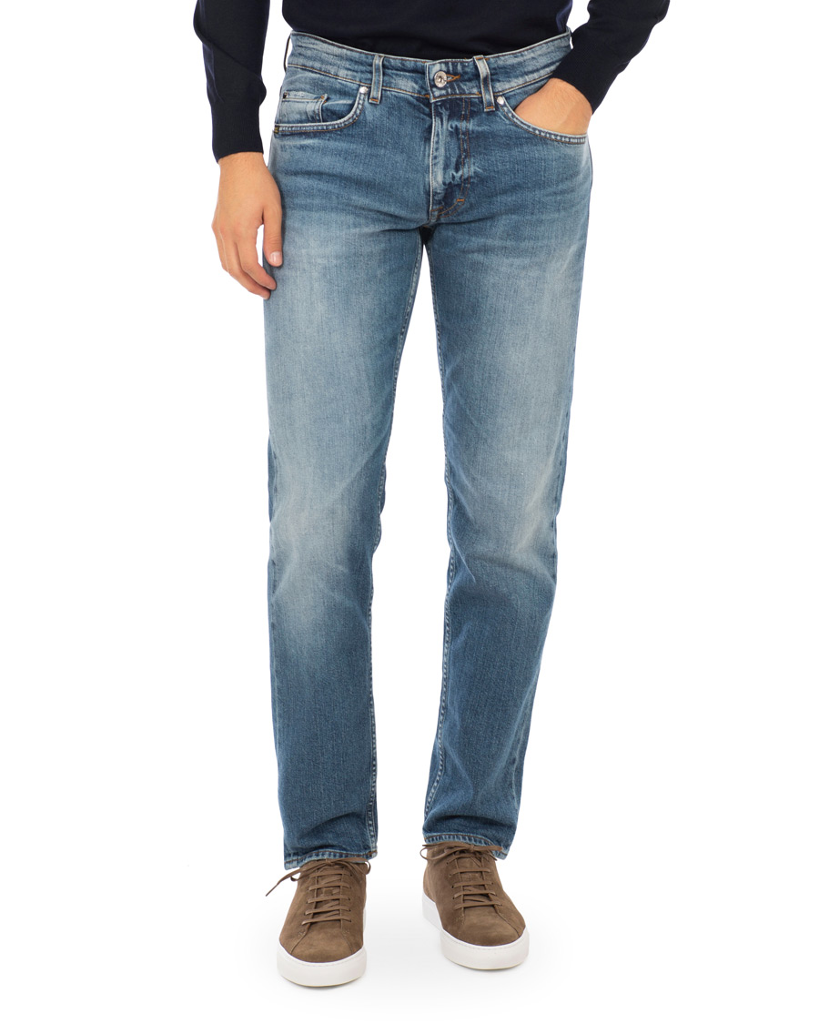 Homme | Jeans | Tiger of Sweden Jeans | Straight Lone Stretch Jeans Mid Blue