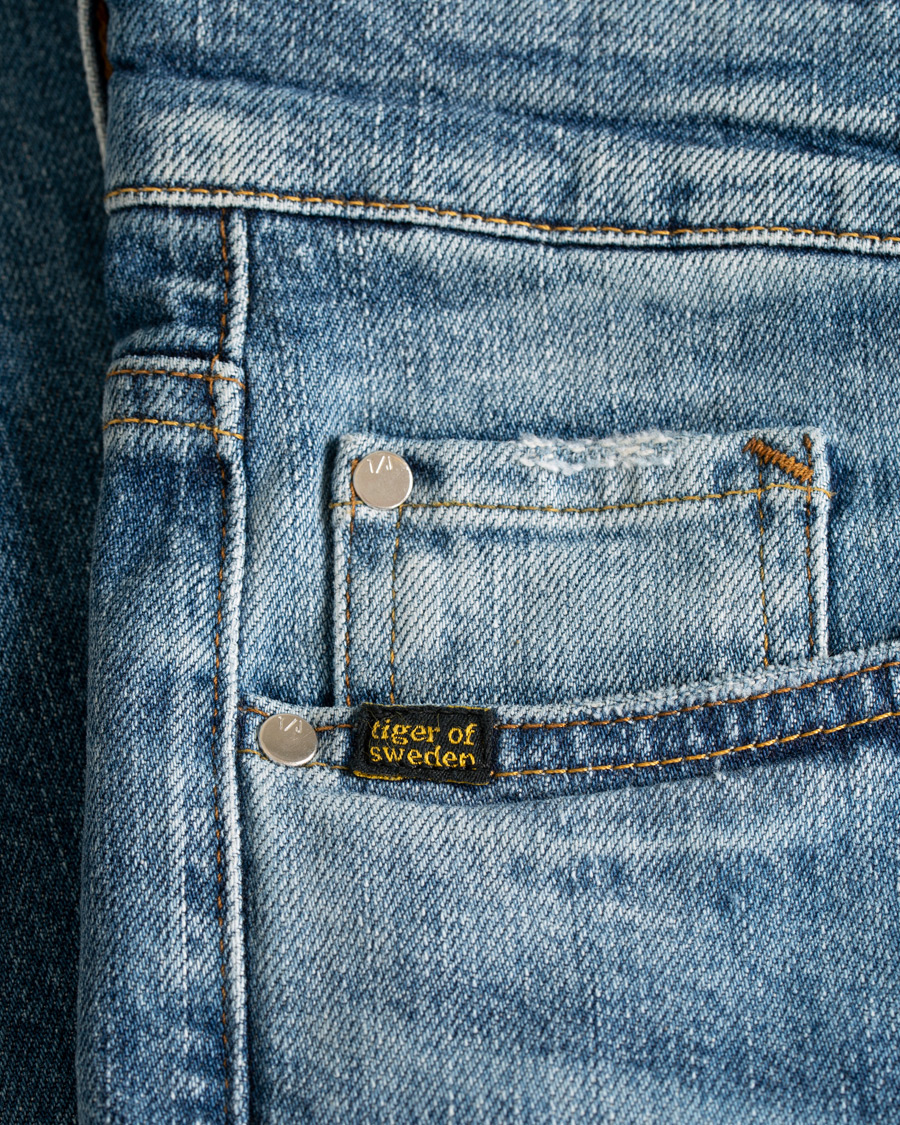 Homme | Jeans | Tiger of Sweden Jeans | Straight Lone Stretch Jeans Mid Blue