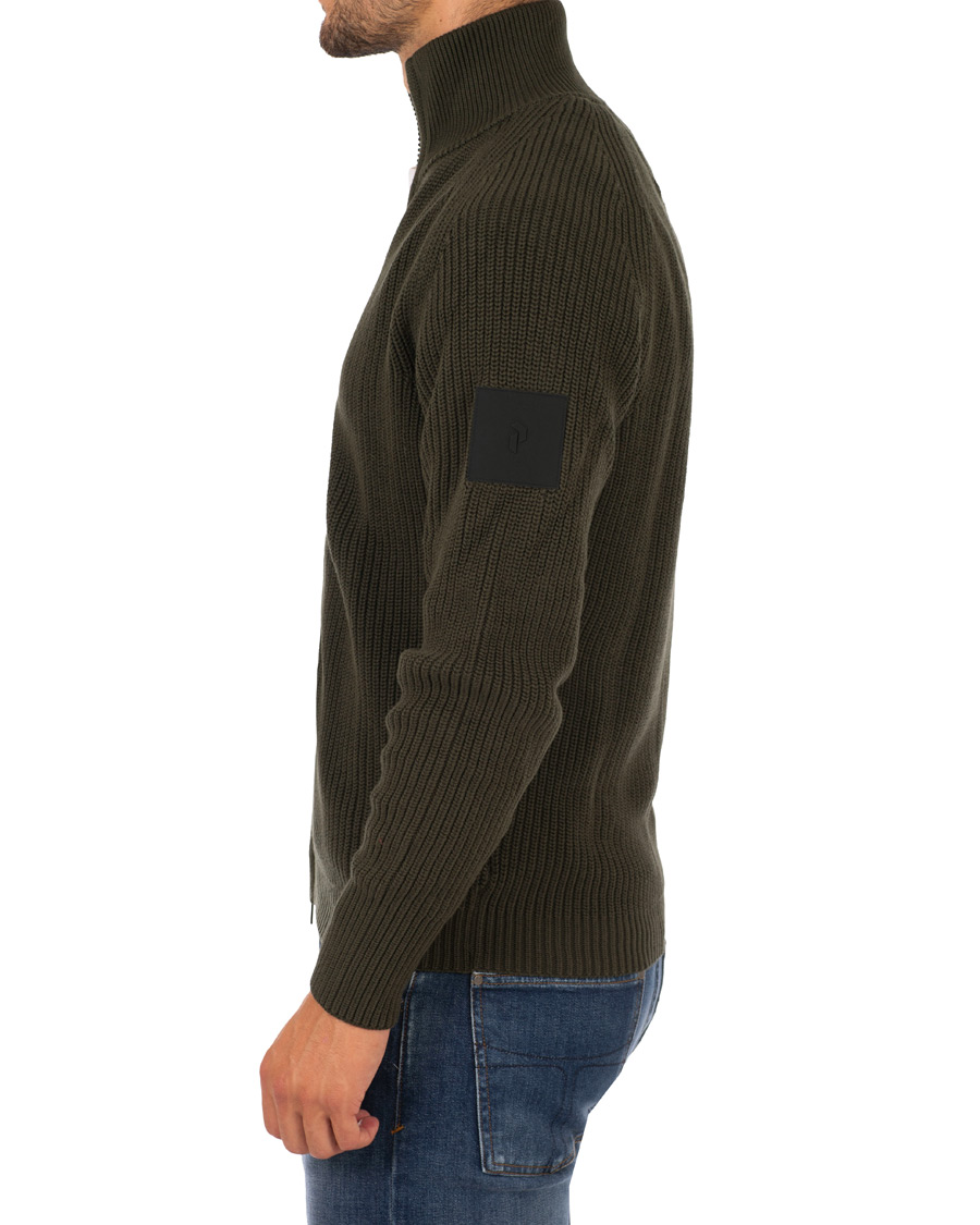 Homme | Pulls Et Tricots | Peak Performance | Curtis Full Zip Olive Extreme