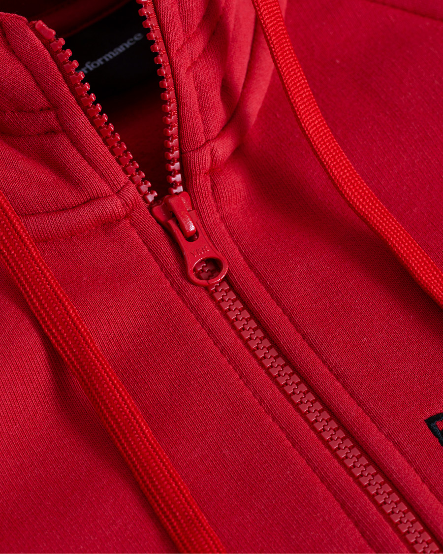 Homme | Pulls Et Tricots | Peak Performance | Logo Zip Hoodie Red