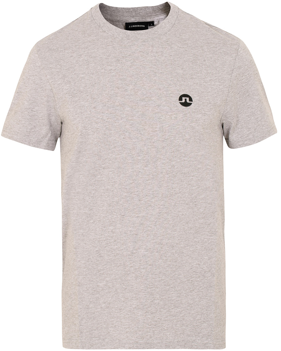 Homme | T-shirts | J.Lindeberg | Bridge Crew Neck Tee Grey