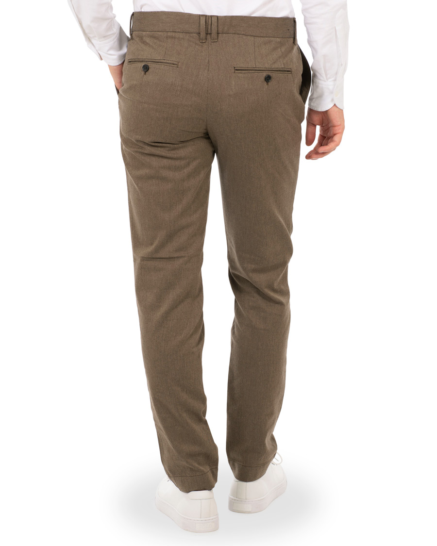 Homme | Pantalons | J.Lindeberg | Chaze Flannel Twill Trousers Olive