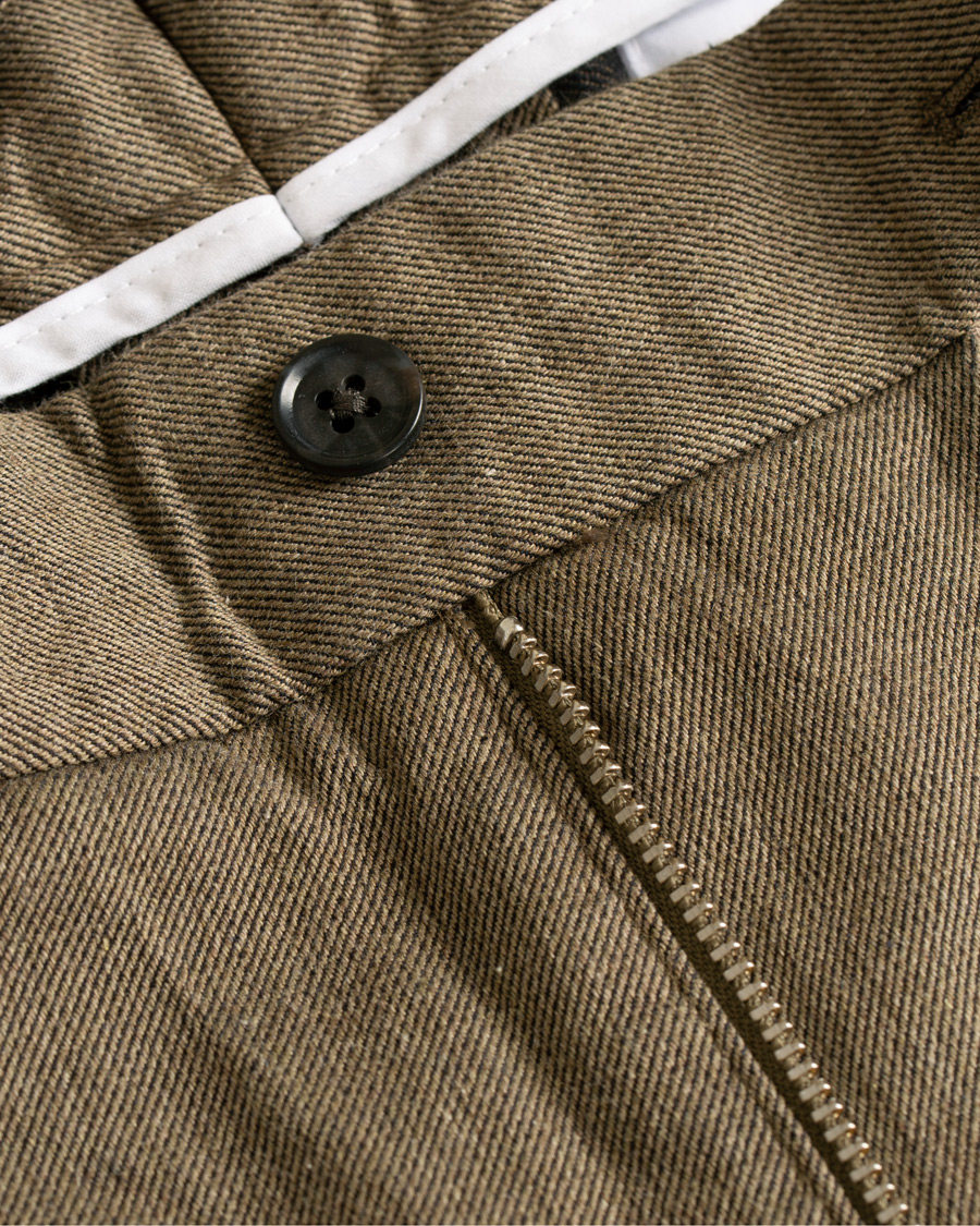 Homme | Pantalons | J.Lindeberg | Chaze Flannel Twill Trousers Olive