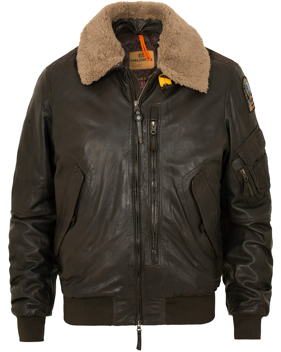 Homme | Manteaux Et Vestes | Parajumpers | Josh Leather Jacket Dark Brown
