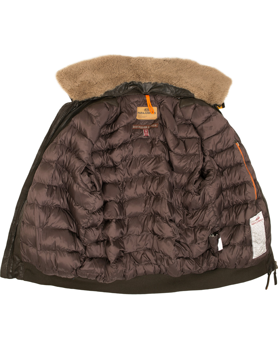 Homme | Manteaux Et Vestes | Parajumpers | Josh Leather Jacket Dark Brown